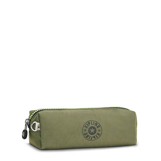 Plecaki Kipling Boran Pencil Case Oliwkowe | PL 1169NW